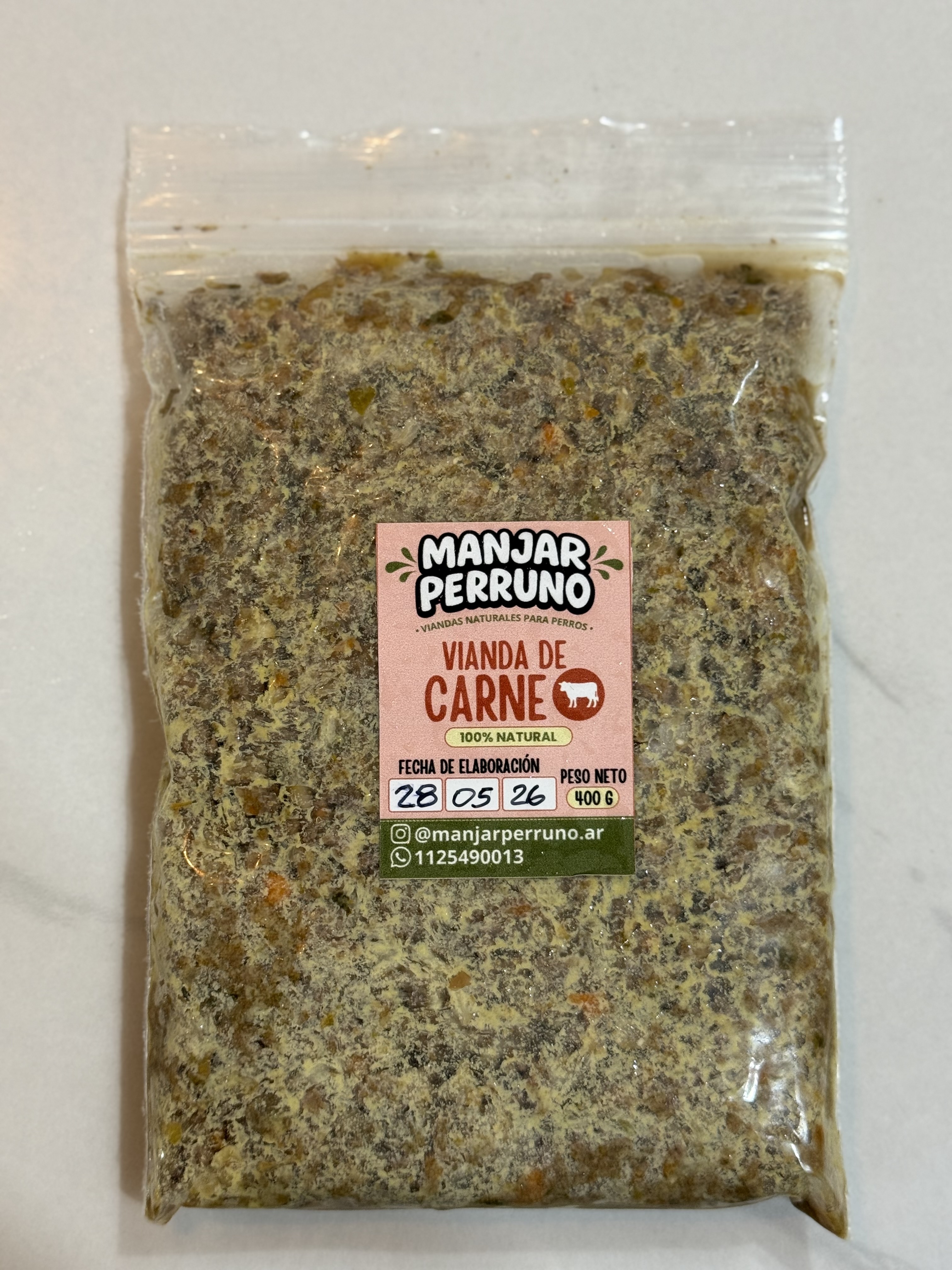 Vianda de Carne Manjar Perruno